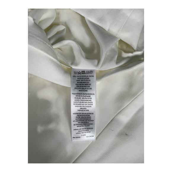 French Connection Summer White Whisper Ruffle V-Neck Mini Dress Size 2 Sleeveles - Picture 7 of 14